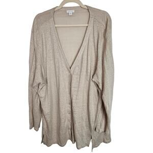 J. Jill Tan Cardigan Sweater